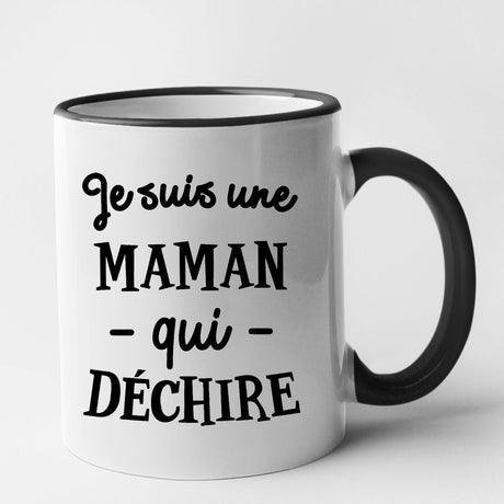 Mug Maman qui déchire Noir