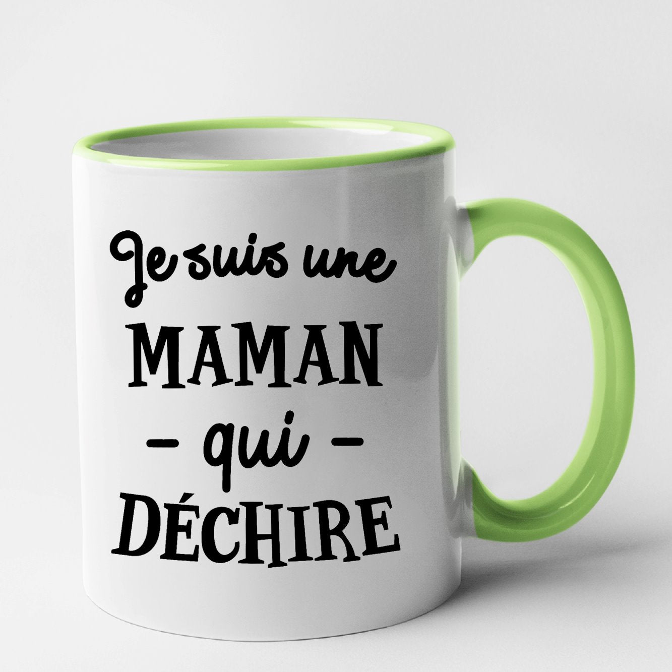 Mug Maman qui déchire Vert