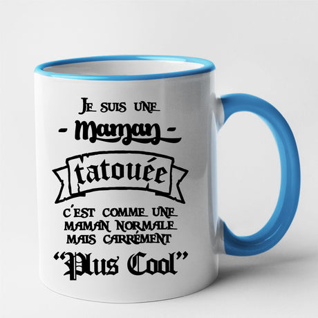 Mug Maman tatouée Bleu