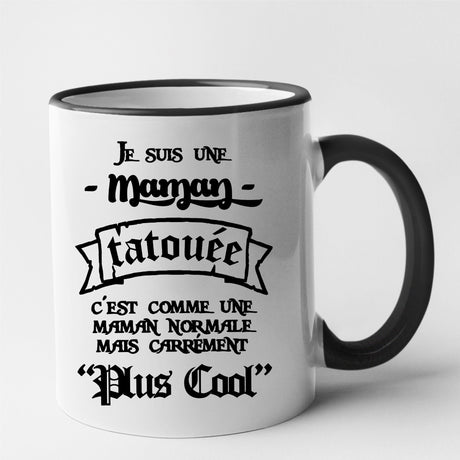 Mug Maman tatouée Noir