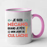 Mug Mécano mon joint de cul lâche Rose