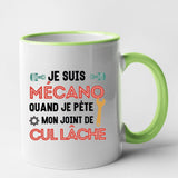 Mug Mécano mon joint de cul lâche Vert