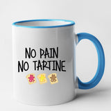 Mug No pain no tartine Bleu