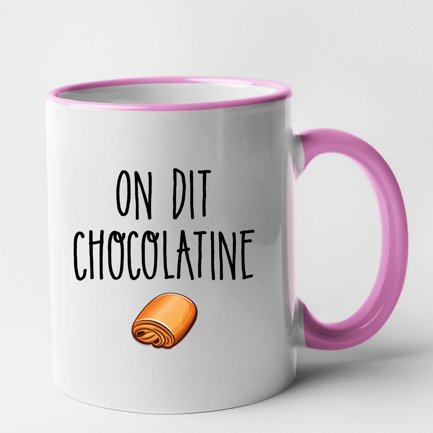 Mug On dit chocolatine Rose