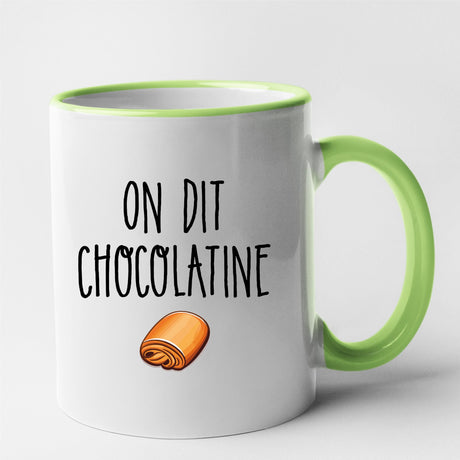 Mug On dit chocolatine Vert