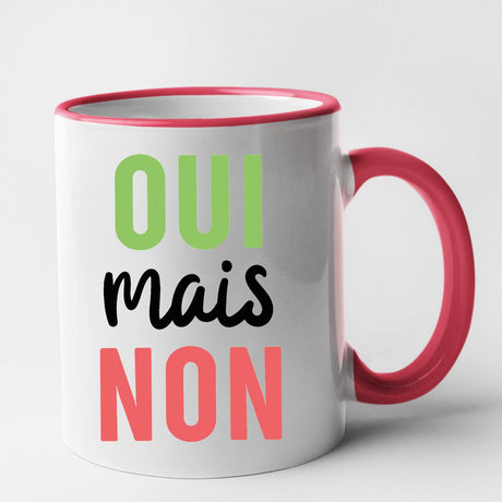 Mug Oui mais non Rouge