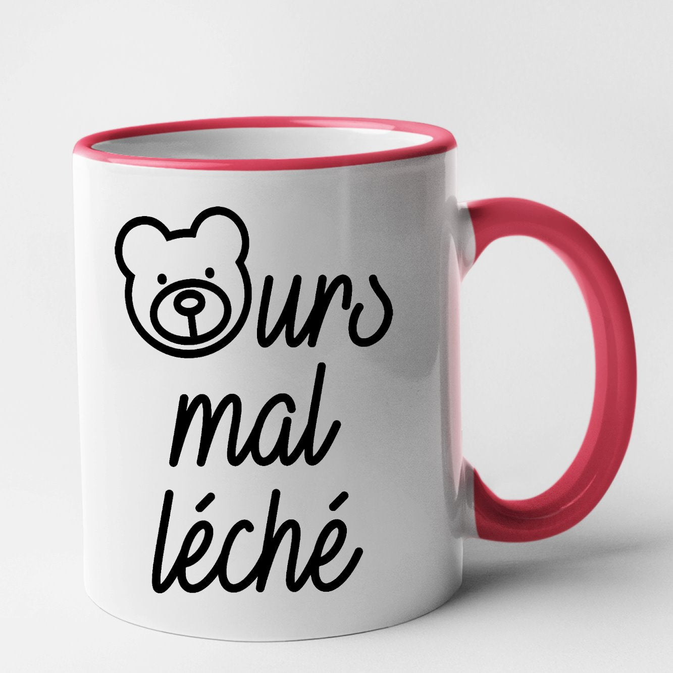 Mug Ours mal léché Rouge