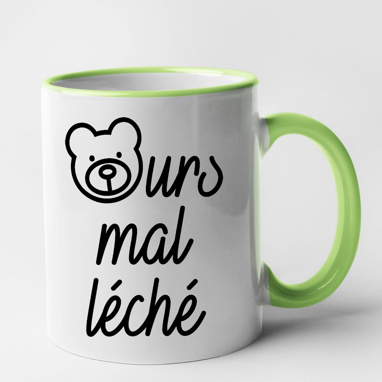 Mug Ours mal léché Vert