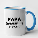 Mug Papa en cours Bleu