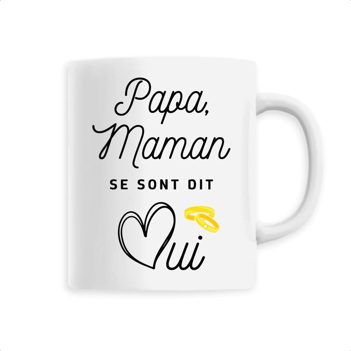 Mug Papa maman se sont dit oui 