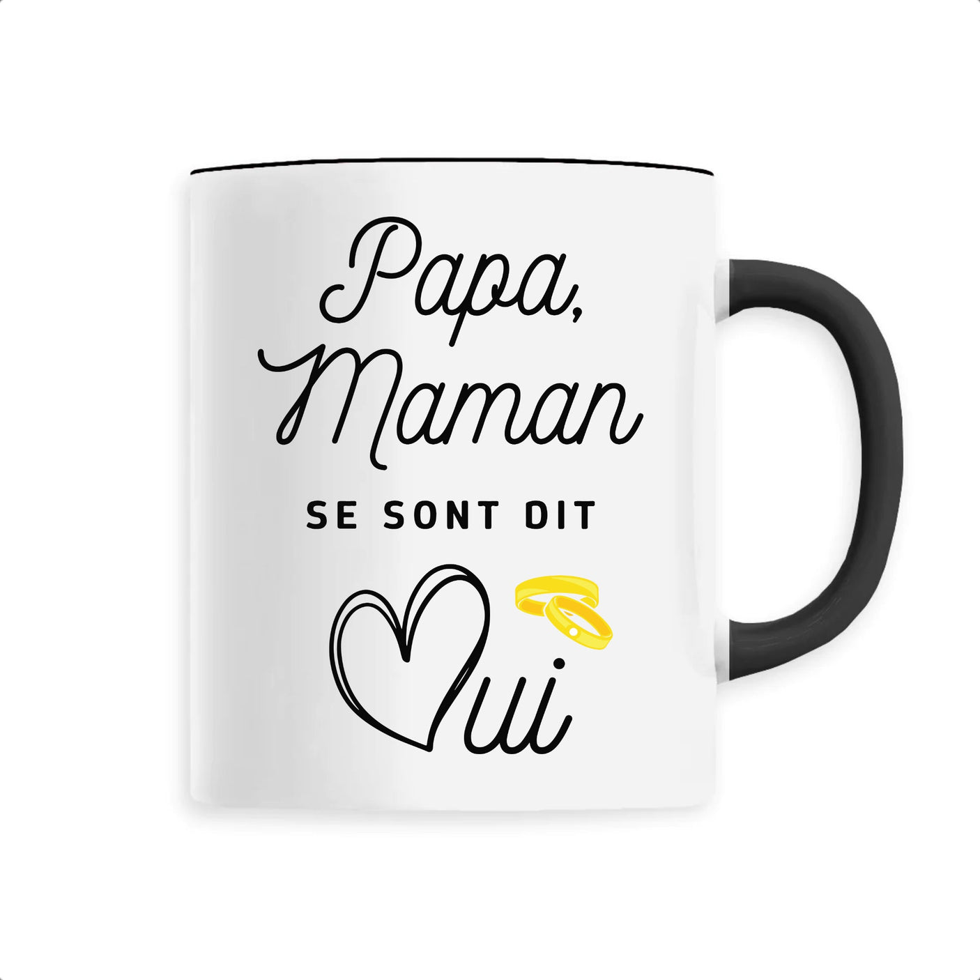 Mug Papa maman se sont dit oui 