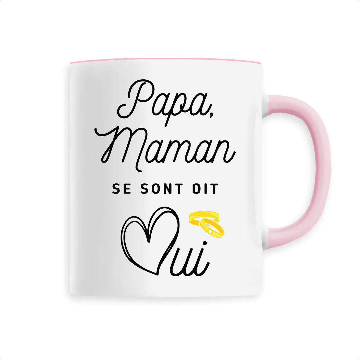 Mug Papa maman se sont dit oui 