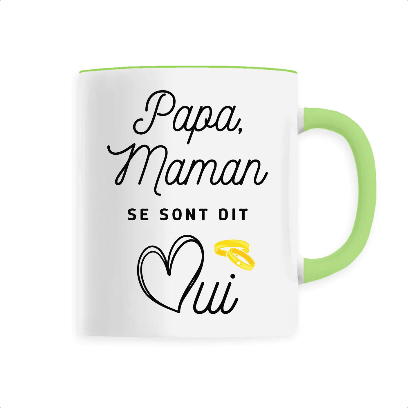 Mug Papa maman se sont dit oui 