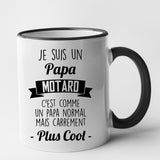 Mug Papa motard Noir