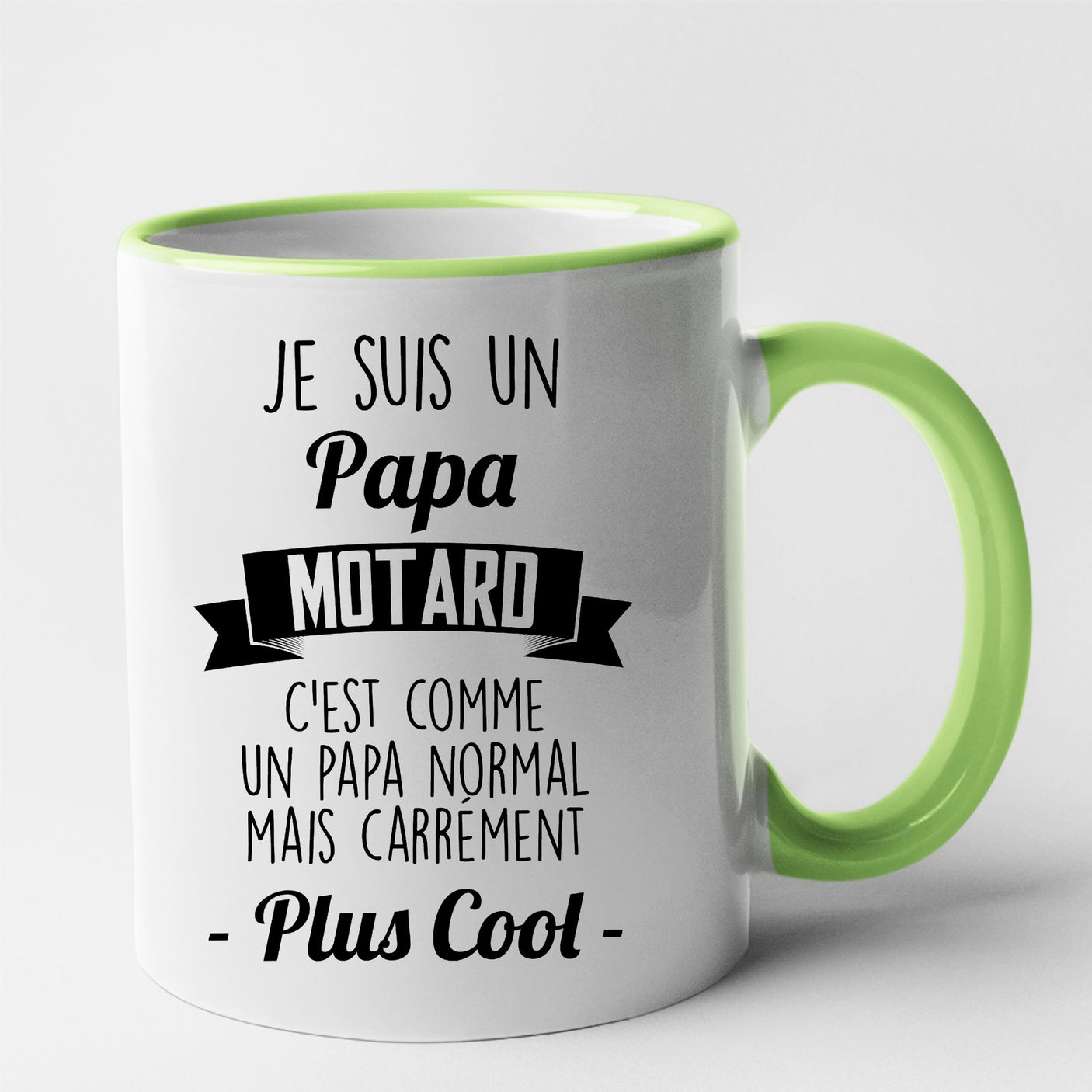 Mug Papa motard Vert