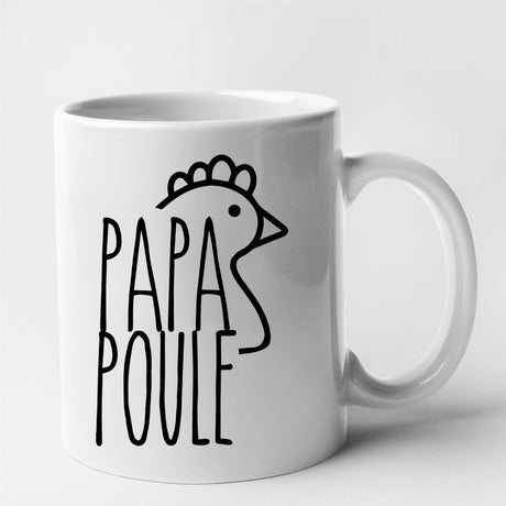 Mug Papa poule Blanc