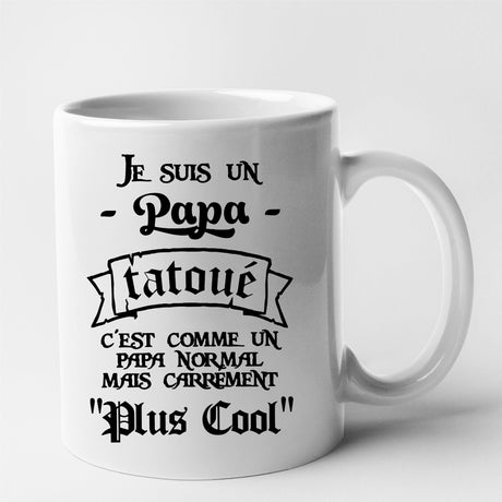 Mug Papa tatoué Blanc