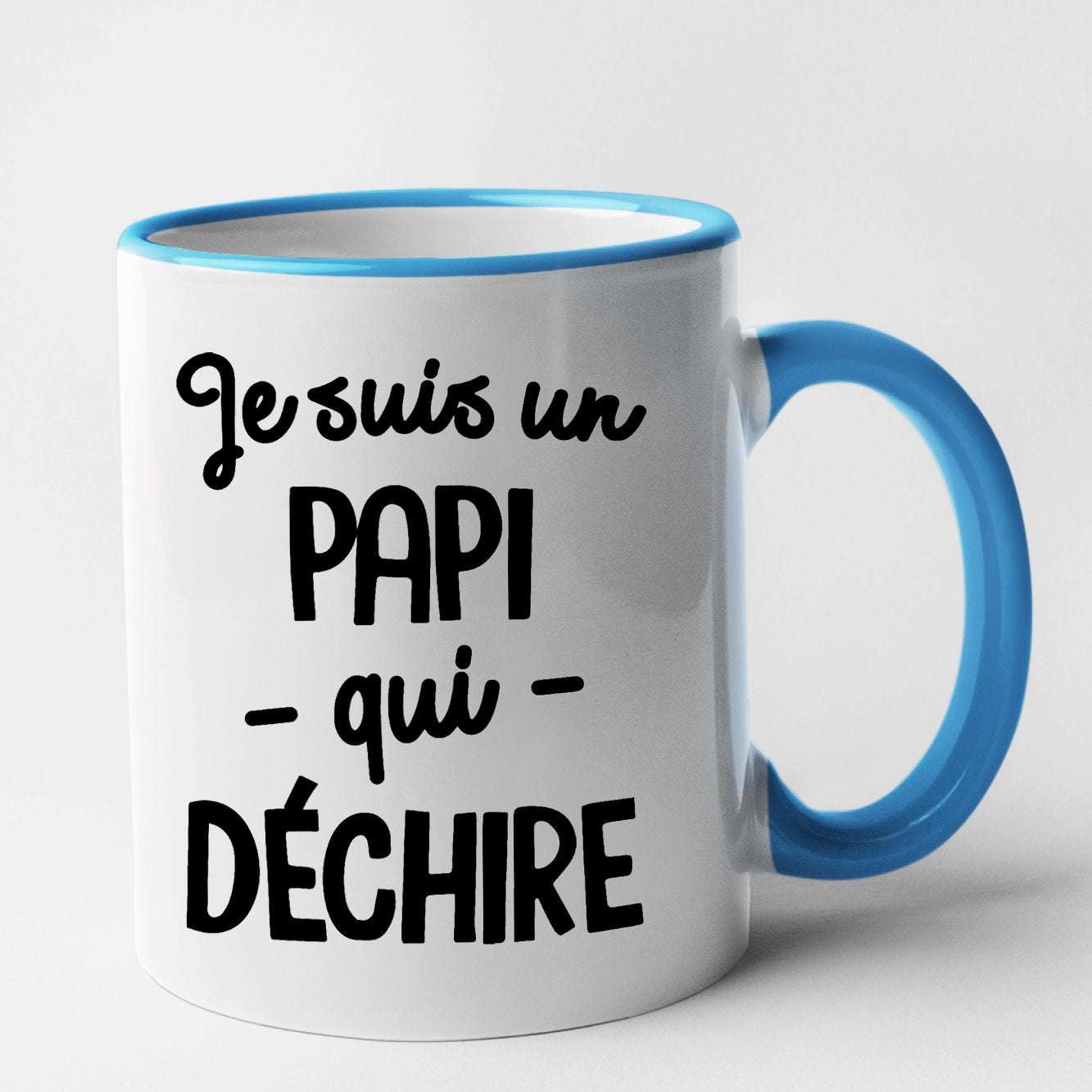 Mug Papi qui déchire Bleu