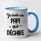 Mug Papi qui déchire Bleu