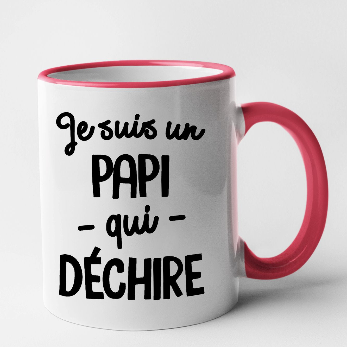 Mug Papi qui déchire Rouge