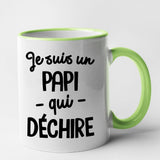 Mug Papi qui déchire Vert