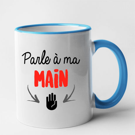 Mug Parle à ma main Bleu