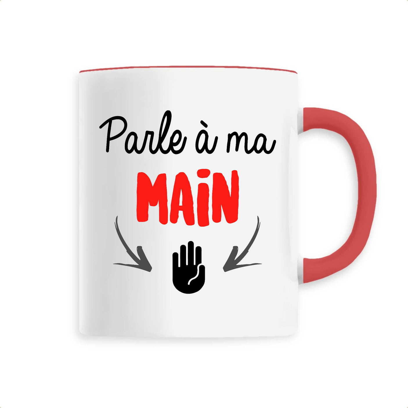 Mug Parle à ma main 