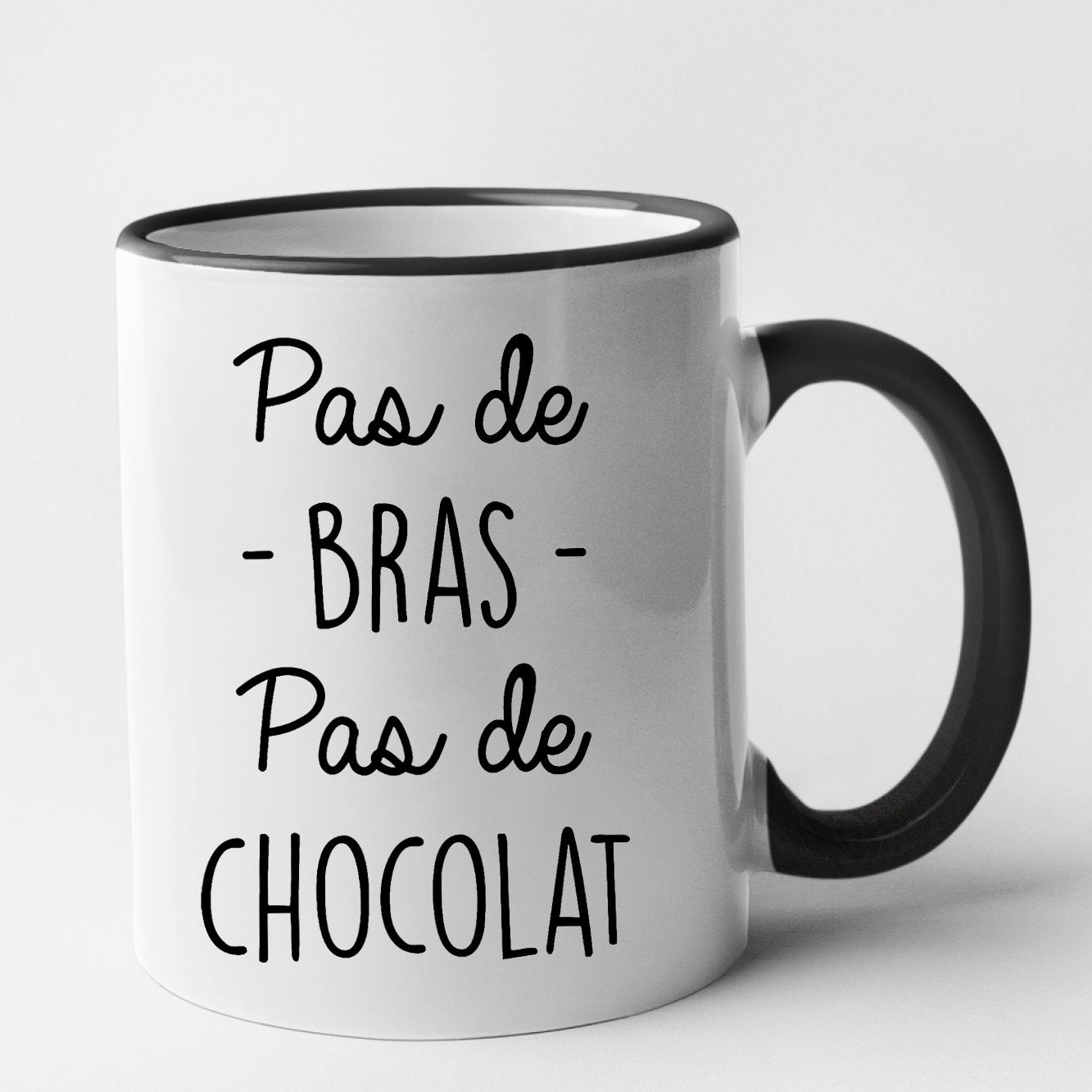 Mug Pas de bras pas de chocolat Noir