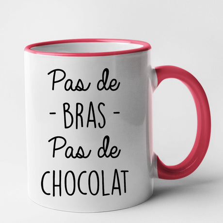 Mug Pas de bras pas de chocolat Rouge