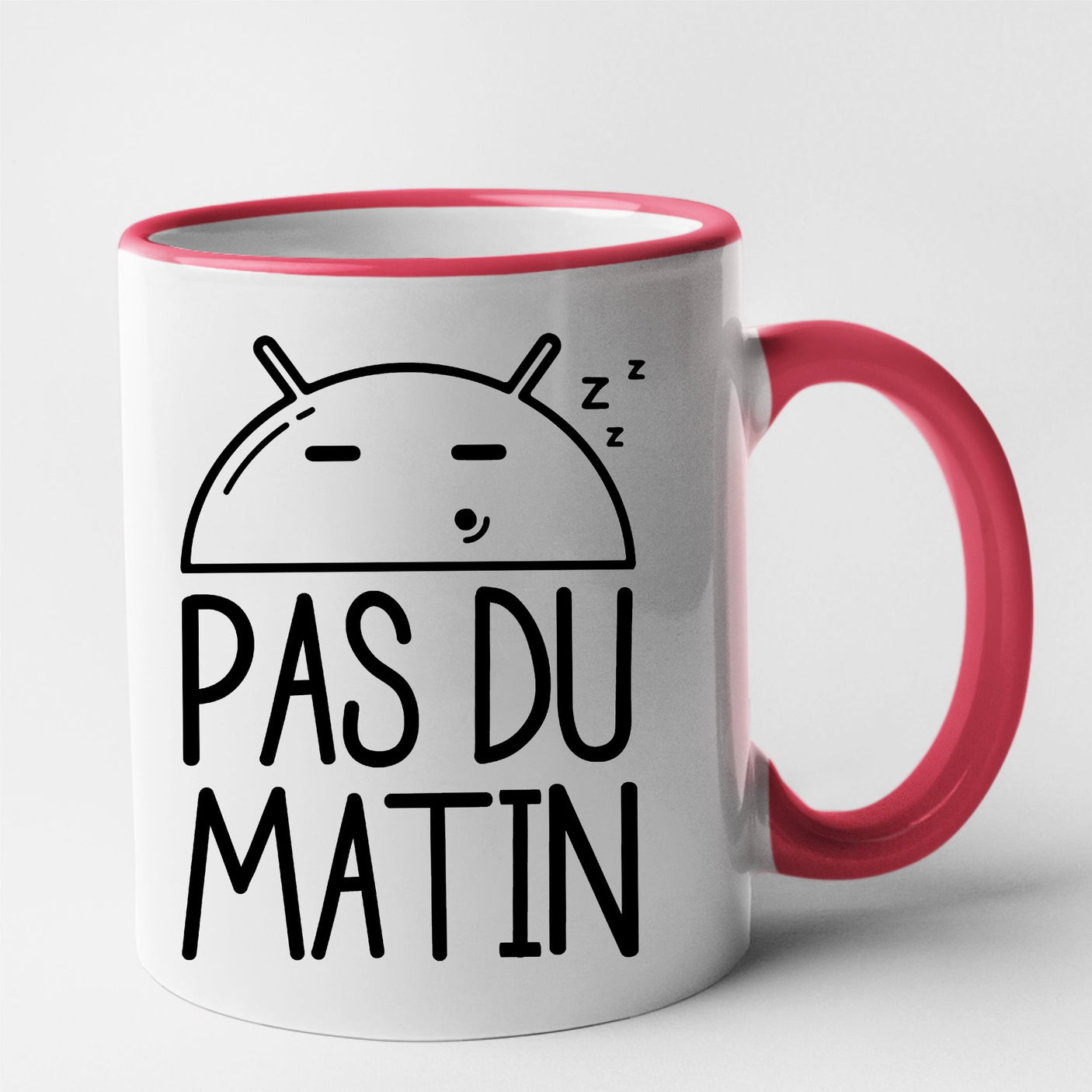 Mug Pas du matin Rouge