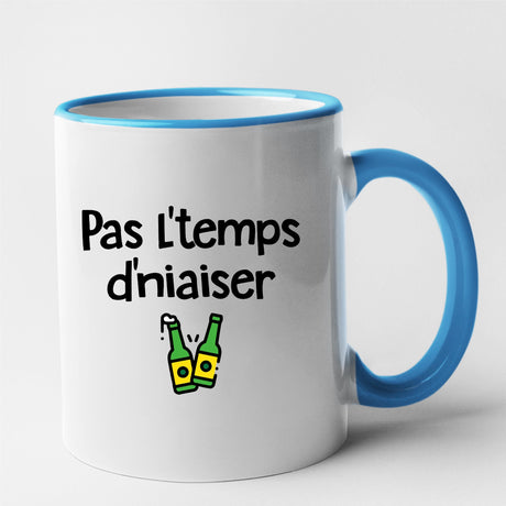 Mug Pas l'temps d'niaiser Bleu