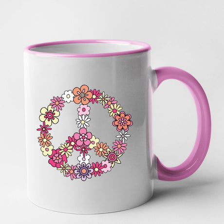 Mug Peace and Love Rose