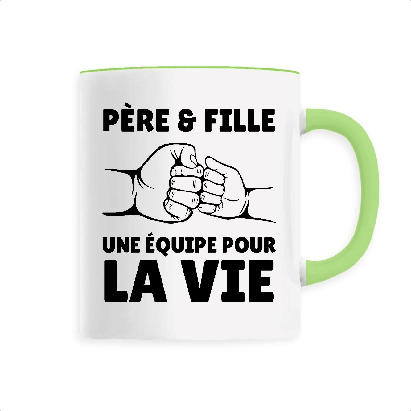 Mug Père et fille une équipe pour la vie 