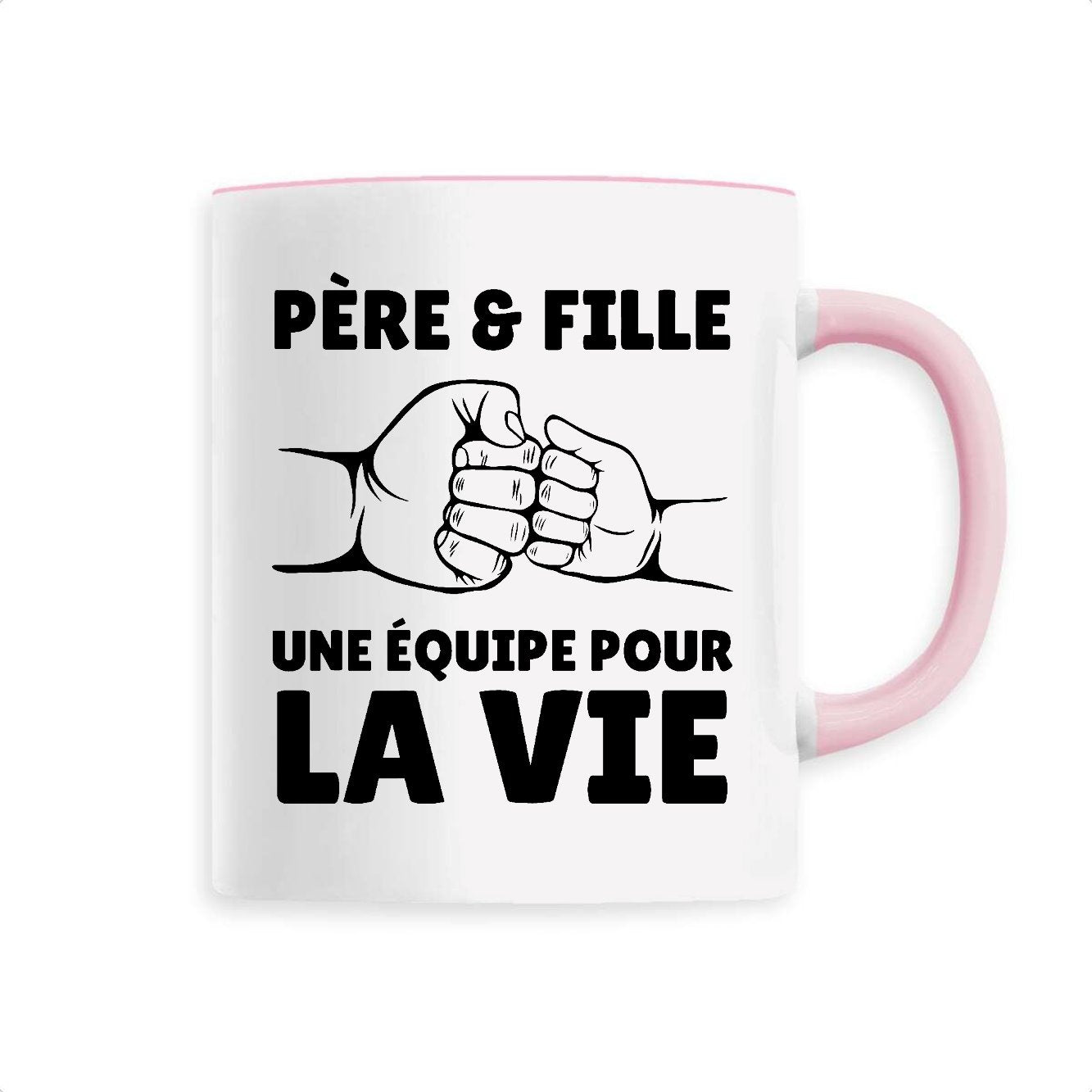 Mug Père et fille une équipe pour la vie 