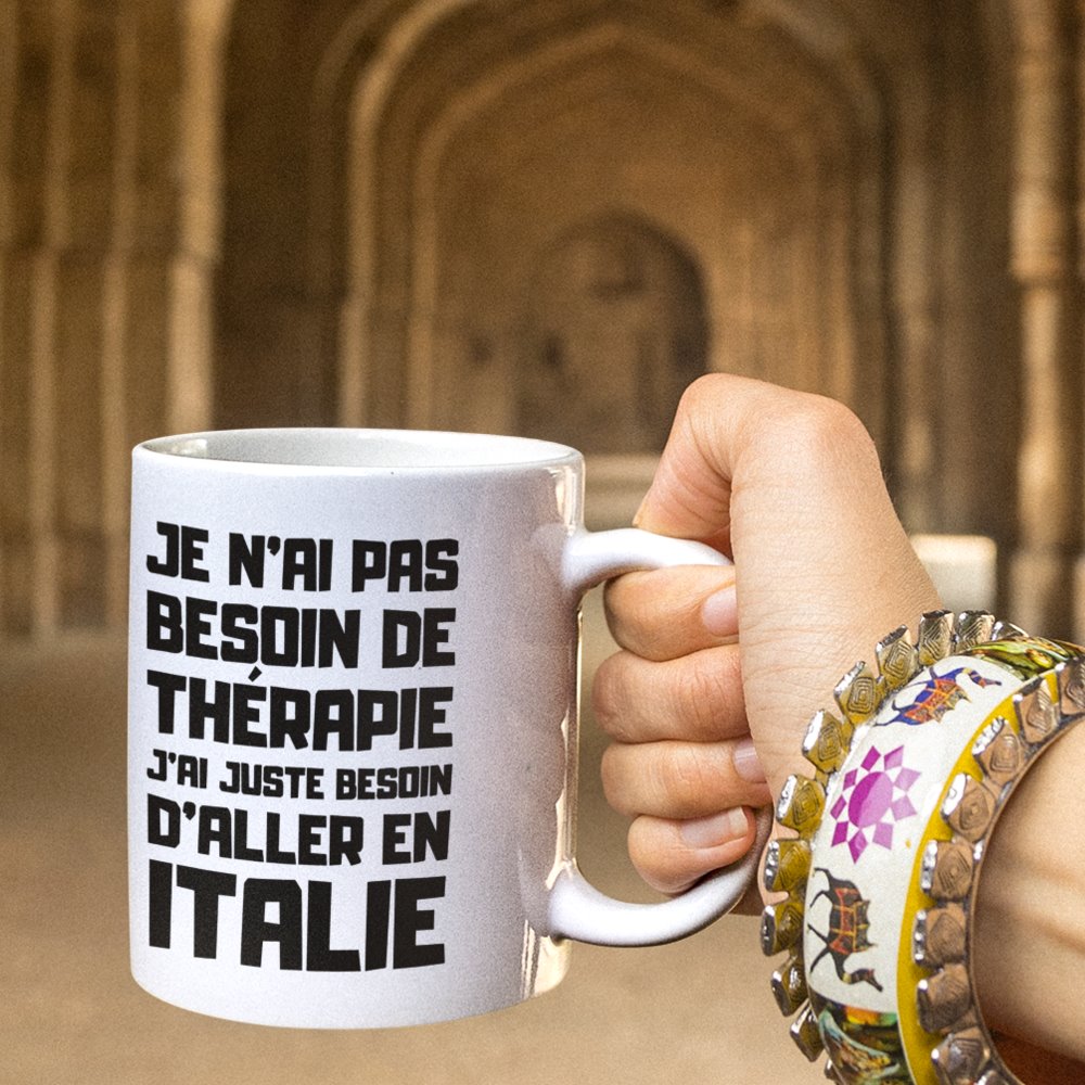 Mug Personnalisé Je n'ai pas besoin de thérapie "votre texte" 