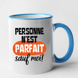 Mug Personne n'est parfait Bleu