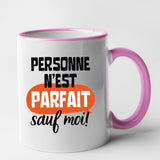 Mug Personne n'est parfait Rose