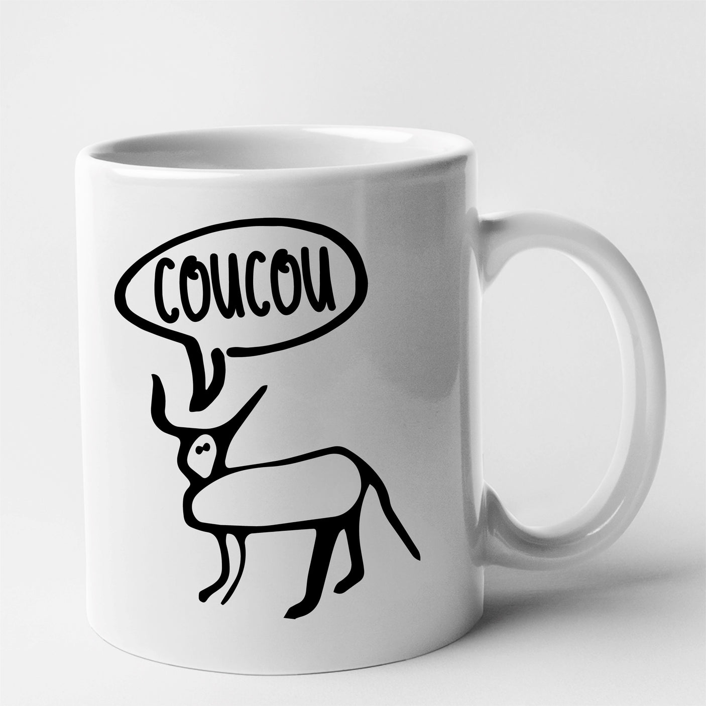 Mug Petite perruche Blanc