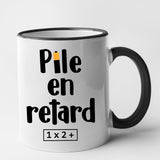 Mug Pile en retard Noir