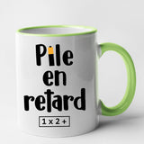 Mug Pile en retard Vert