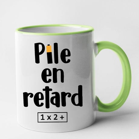 Mug Pile en retard Vert