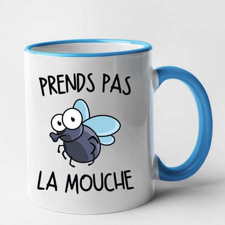 Mug Prends pas la mouche Bleu