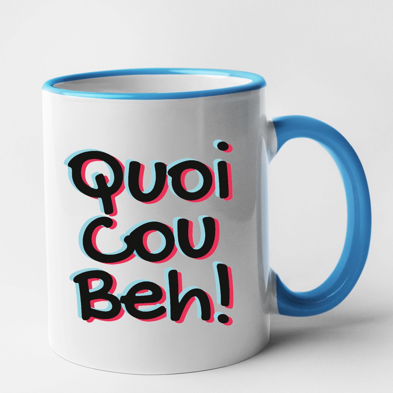 Mug Quoicoubeh Bleu