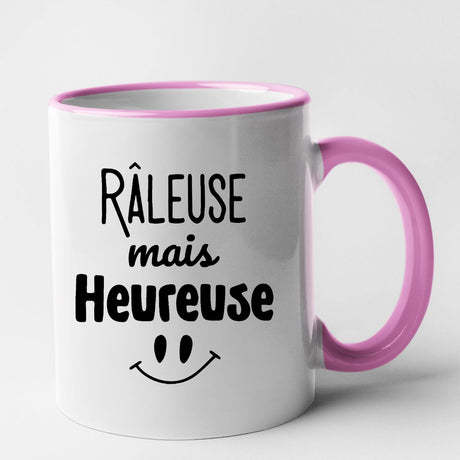 Mug Râleuse mais heureuse Rose