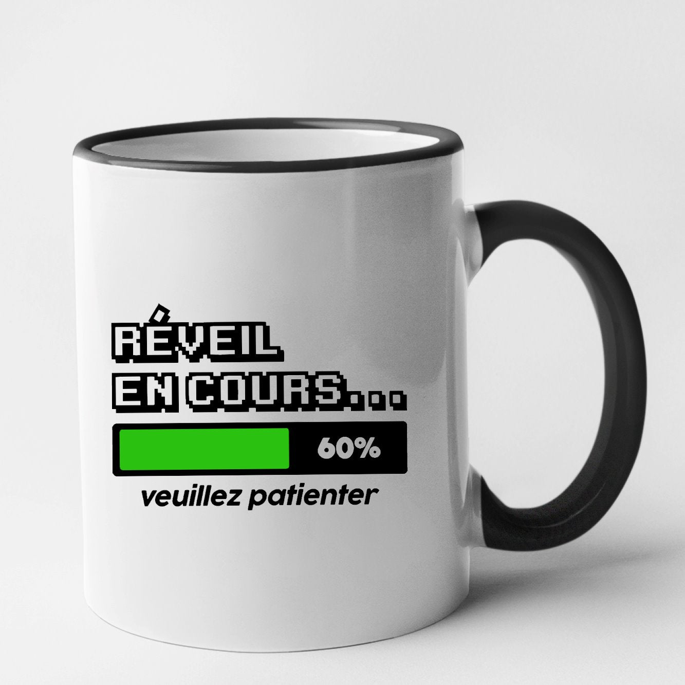 Mug Réveil en cours Noir