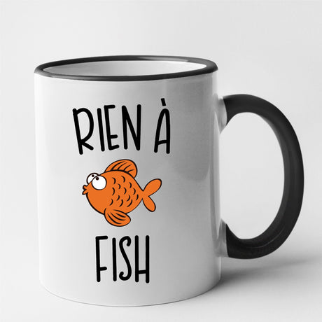 Mug Rien à fish Noir