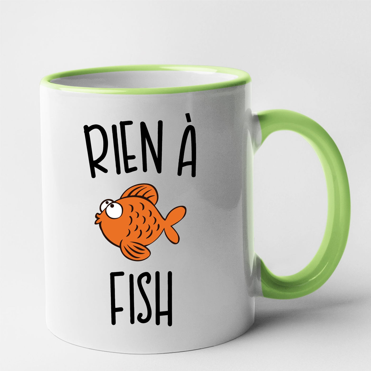 Mug Rien à fish Vert