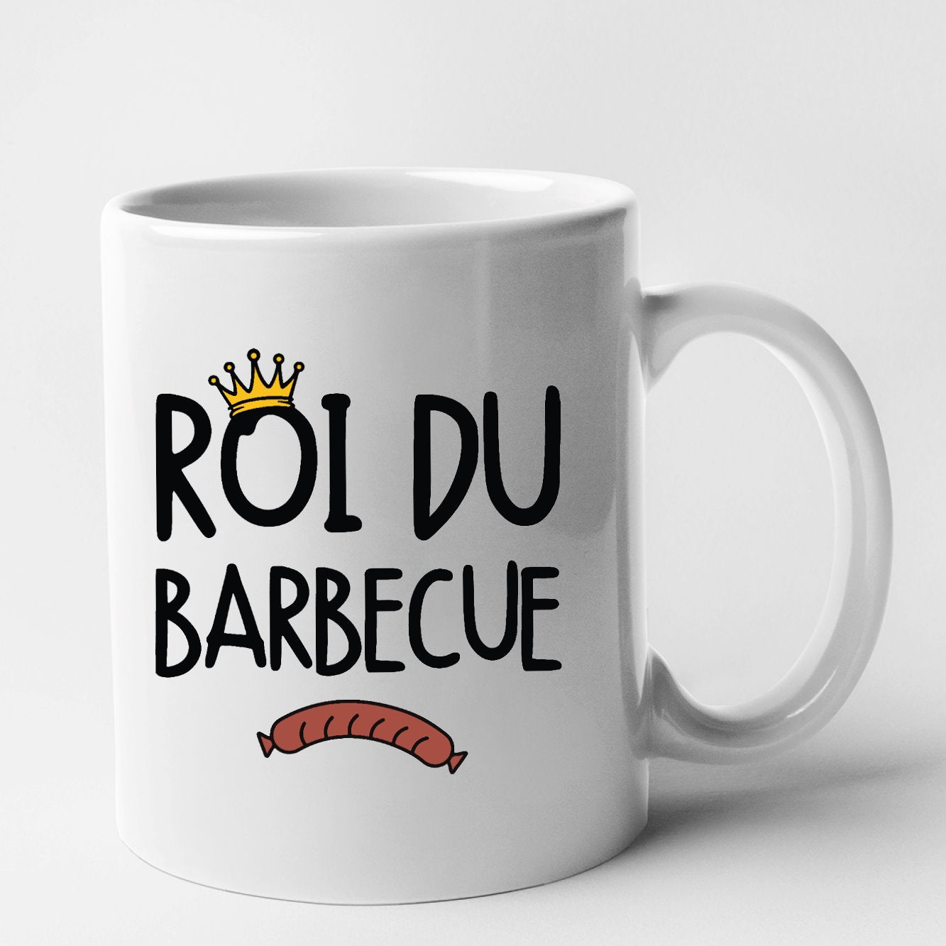 Mug Roi du barbecue Blanc