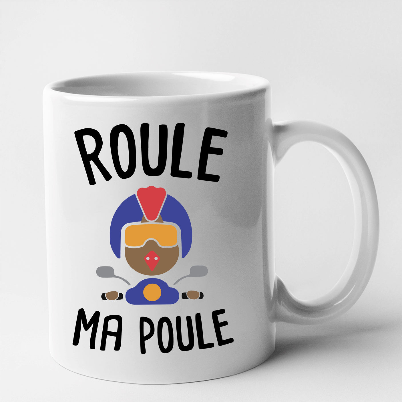 Mug Roule ma poule Blanc