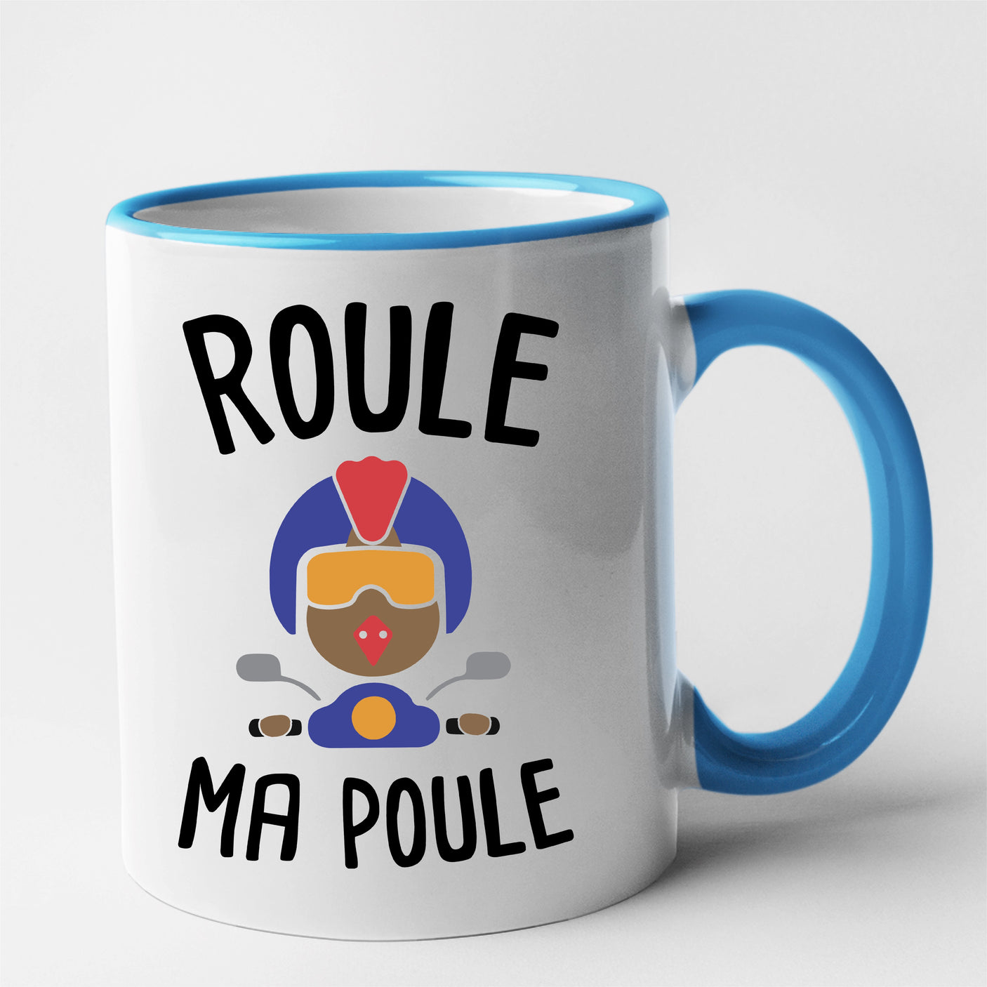 Mug Roule ma poule Bleu